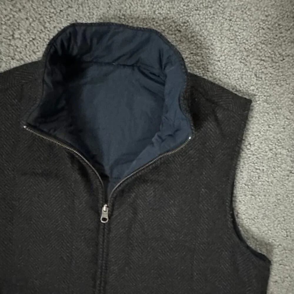 Bonobos Quilted Wool Reversible Vest - Men's Sz. XS - Excellent Pre-Ownd Cond.